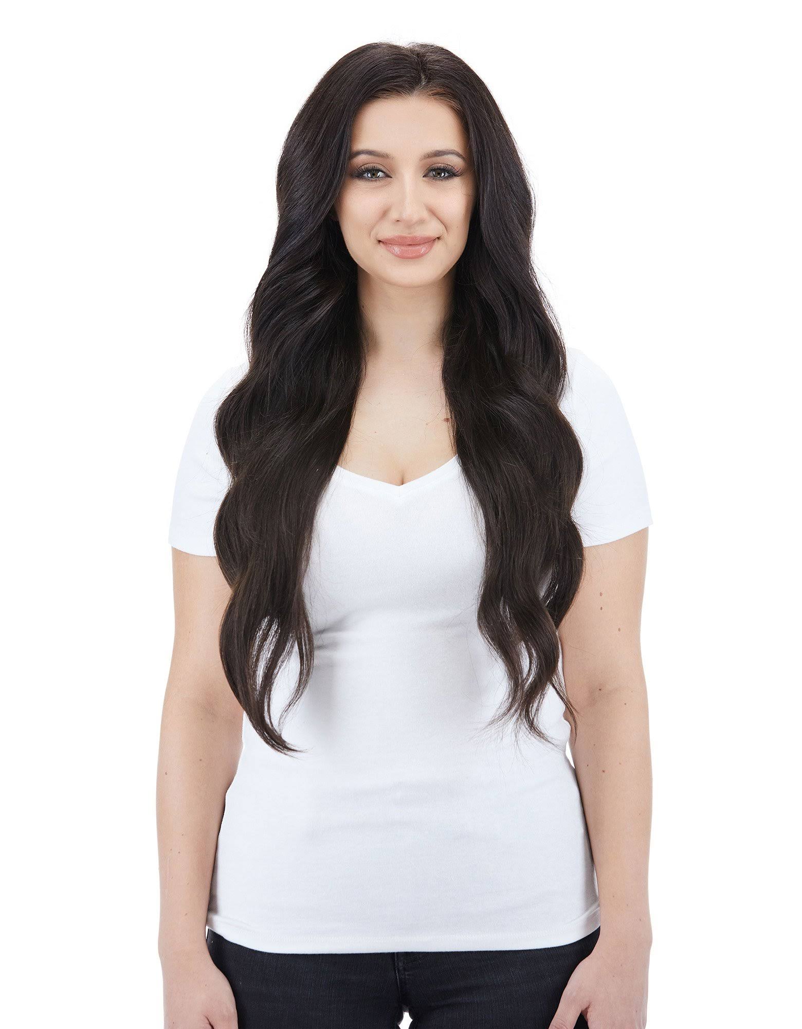 BELLAMI Silk Seam 260g 24x22 Mochachino Brown (1C) Hair Extensions Silk Seam 24x22 260g