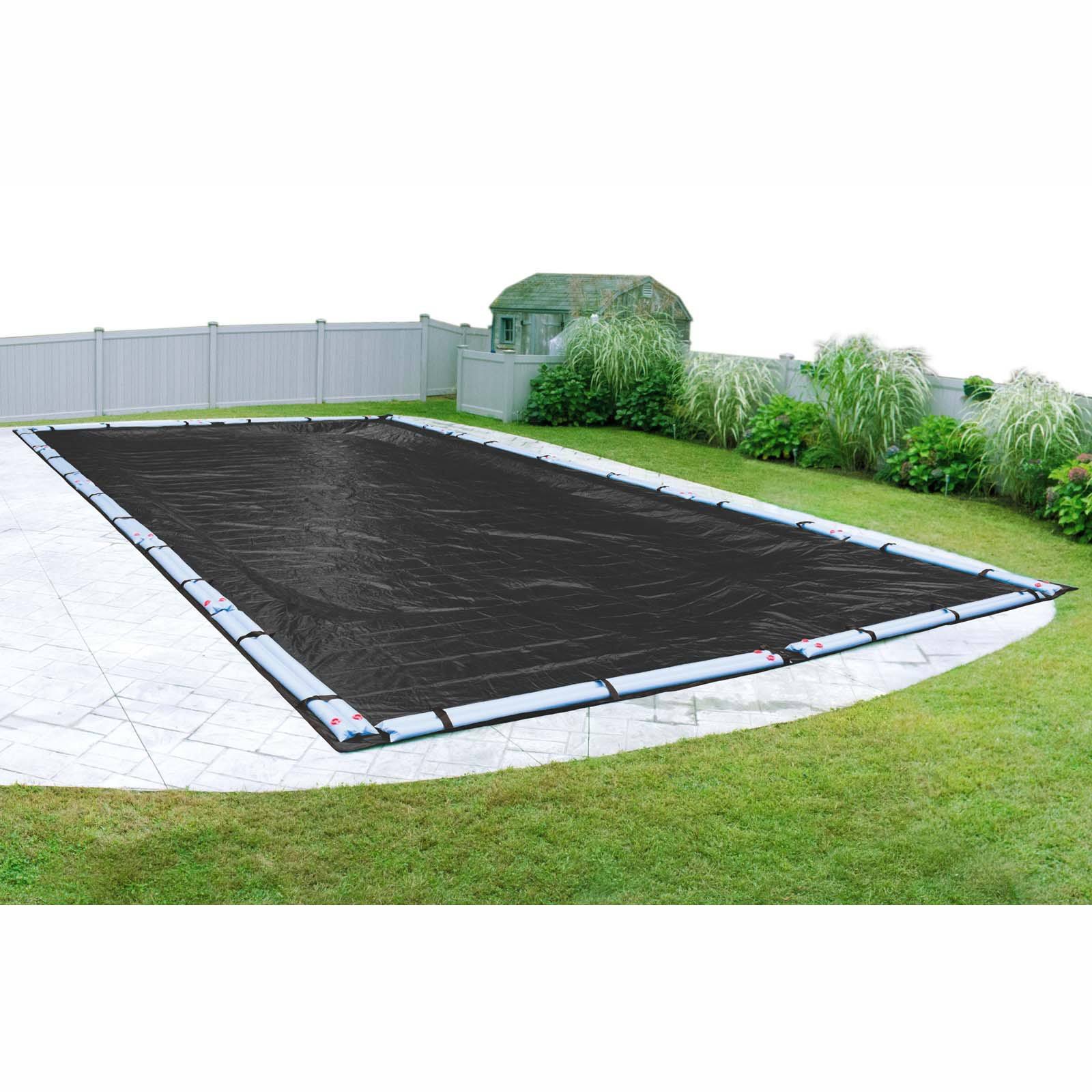 Pool Mate Heavy-Duty Black Mesh 10-Year In-Ground Winter Swimming Pool Cover - 382545R-PM