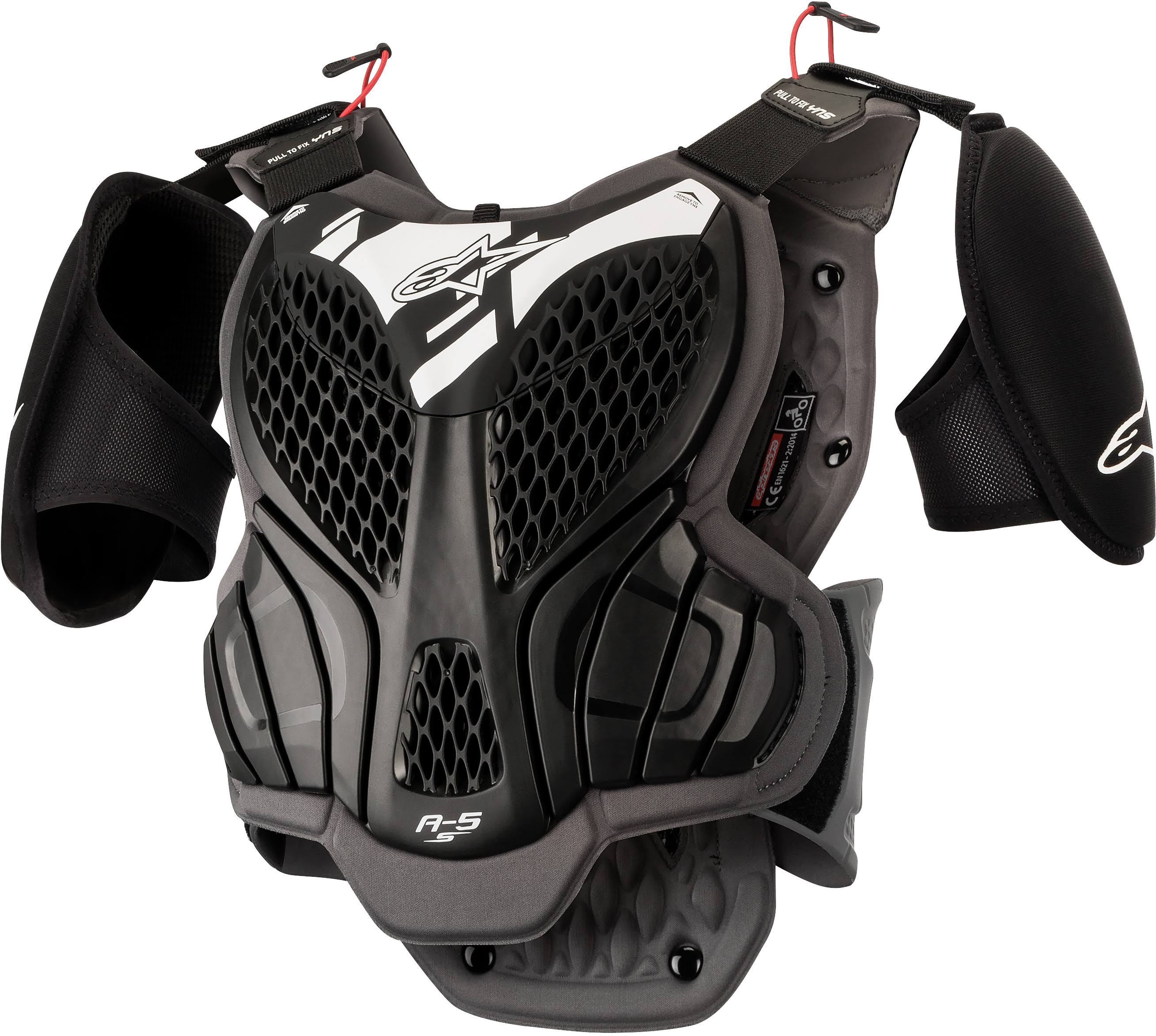 Alpinestars Youth A-5 S Body Armor Black/Cool Grey YL/YX
