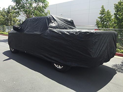 CarsCover 100% Sunblock Custom Fit 2001-2018 Ford F150 Crew Cab 6.5ft Short Bed Box Truck Car Cover Xtrashield Black