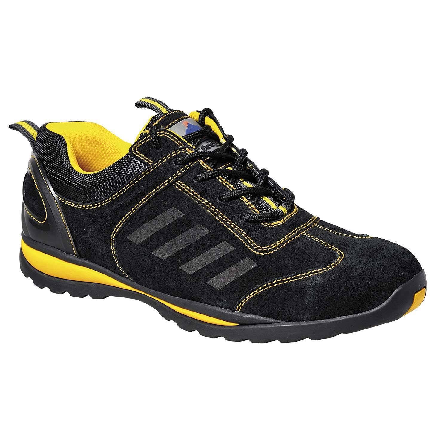 Portwest FW34 Steelite Lusum Safety Trainer, Black