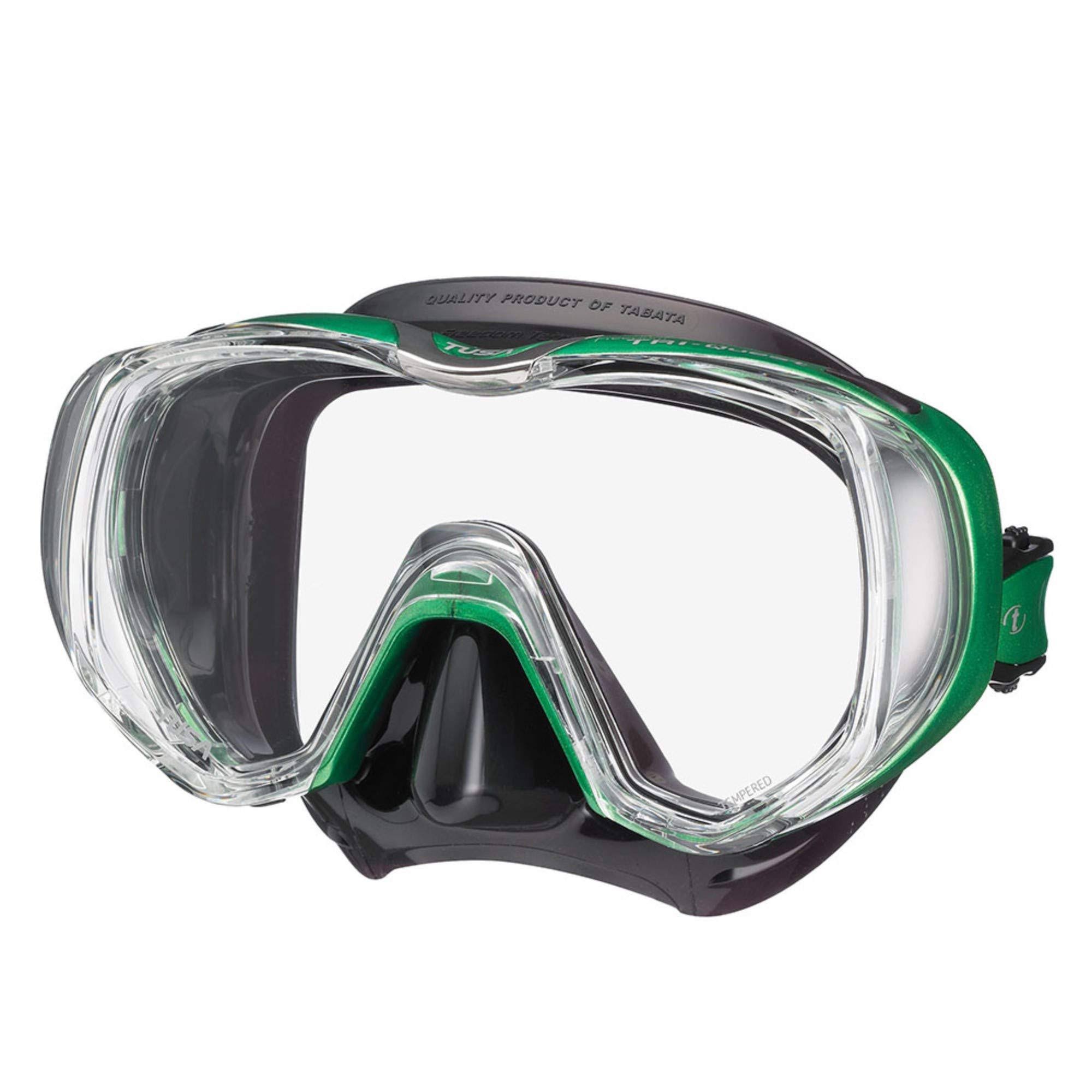 Tusa Freedom Tri-Quest Mask Black/Energy Green