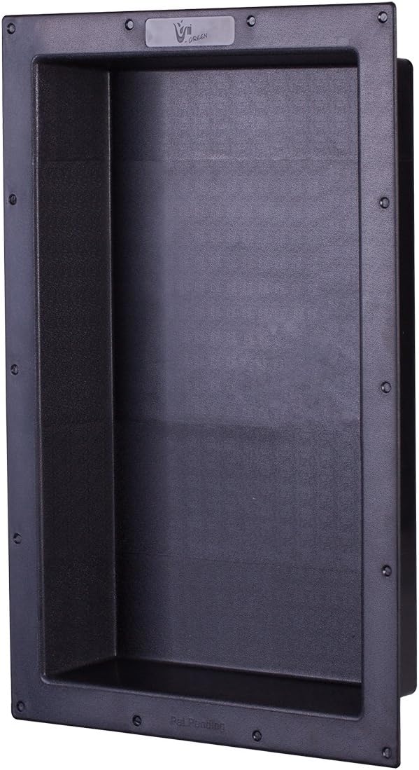 Uni-Green Ready Tile Shower Niche Shelf 17X25 Single Shelf and Built in Shower Shelf Insert for Bathroom Niche Storage, Water and Leak Proof Large Wall Niche Insert Pack of 2