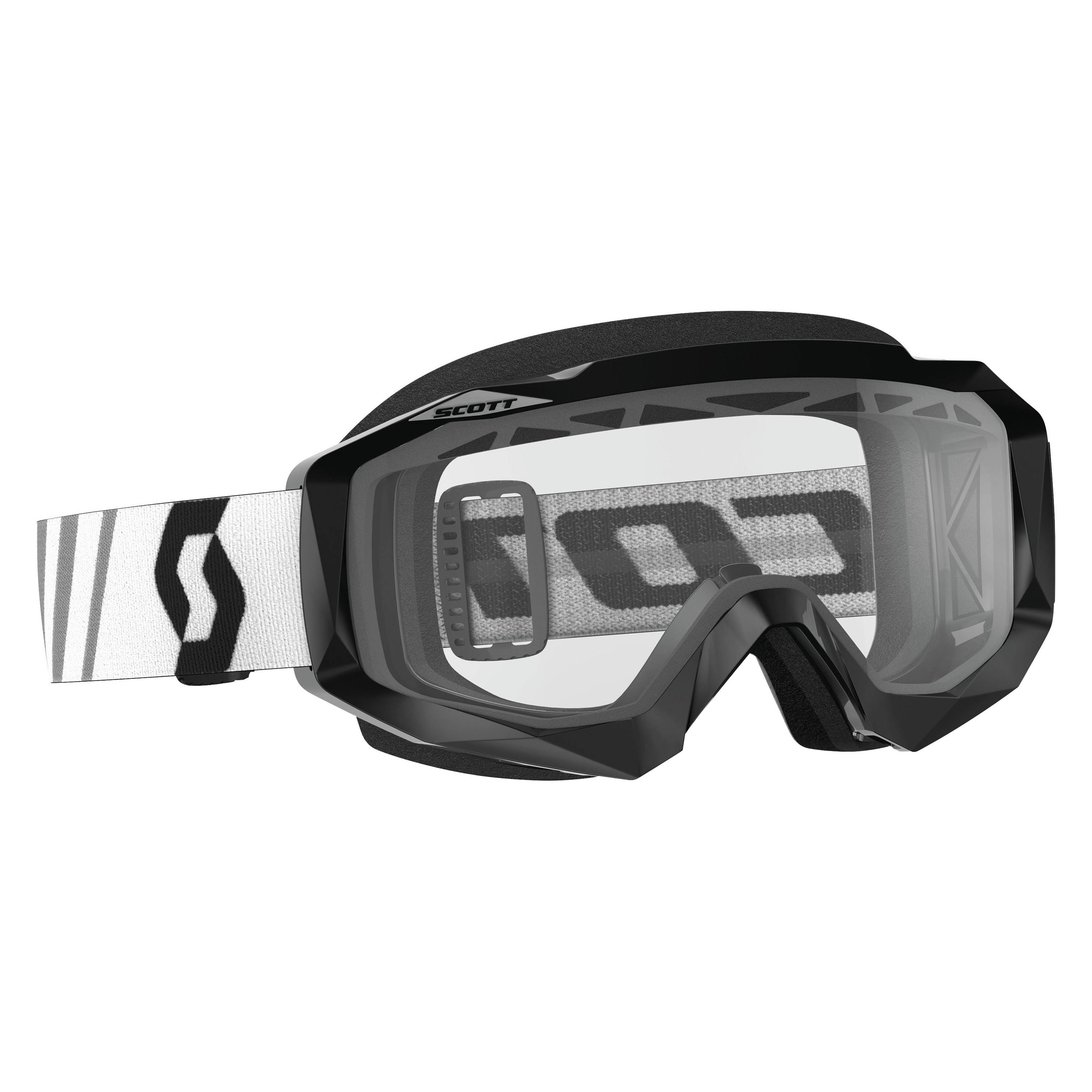Scott USA Hustle MX Enduro Goggles (Black / Clear Lens)