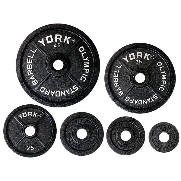 York Barbell 29035 Legacy Olympic Standard Plate - 45 lbs