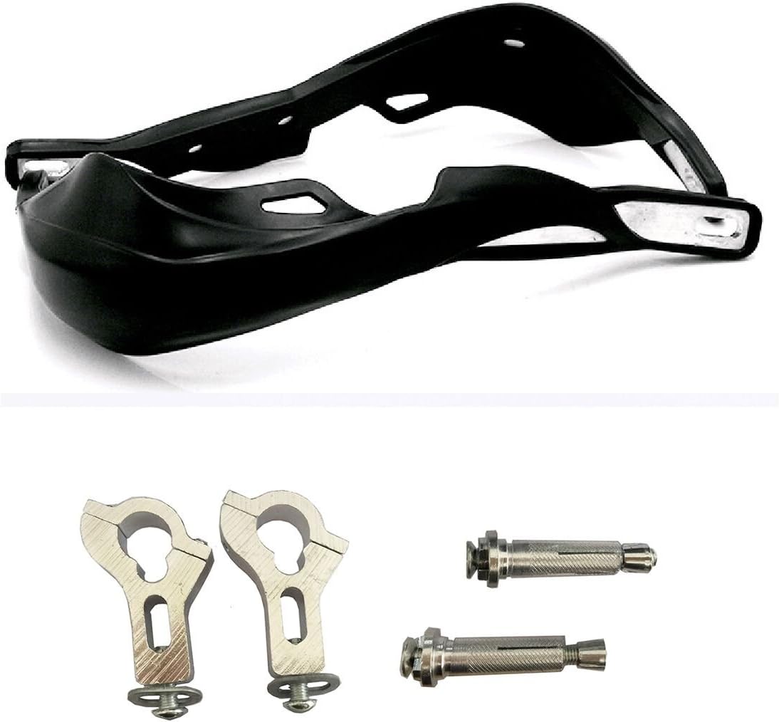 TSWNE Black Dual Sport Dirt Bike Handguards ATV MX Motocross Enduro Inside Hand Brush Guards for Yamaha Suzuki (Black) Pack of 2