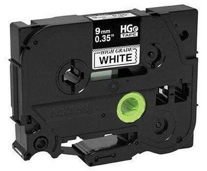 Brother HGE2215PK 3/8 in. Black on White P-Touch Label Tape (5/pack)
