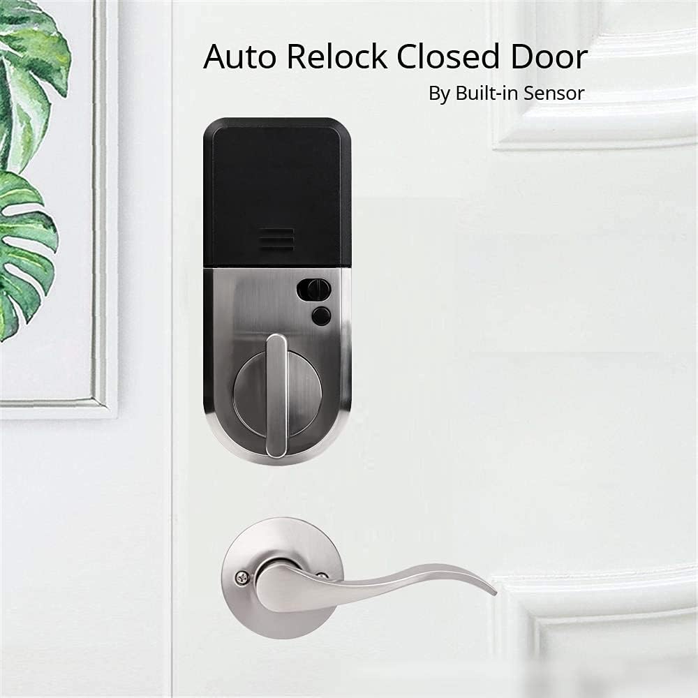 KevLok R3-R8D Smart Deadbolt | 5-in-1 Keyless Entry Bluetooth Door Lock | Smartphone Access | Touchscreen Keypad | Auto Lock Feature | Weatherproof, Ultra-Secure Electronic Deadbolt Lock