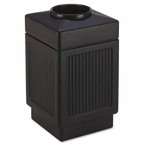 Safco Indoor/Outdoor Waste Receptacle (9475BL)