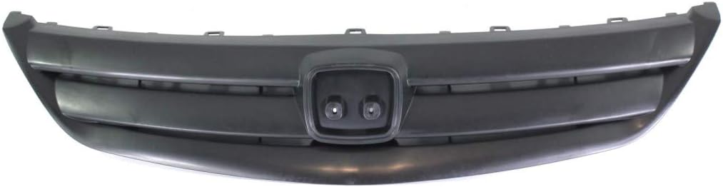 For Honda Civic Grille Assembly 2001 2002 2003 | Textured Black Shell & Insert | Sedan | Plastic | HO1200155 | Performance