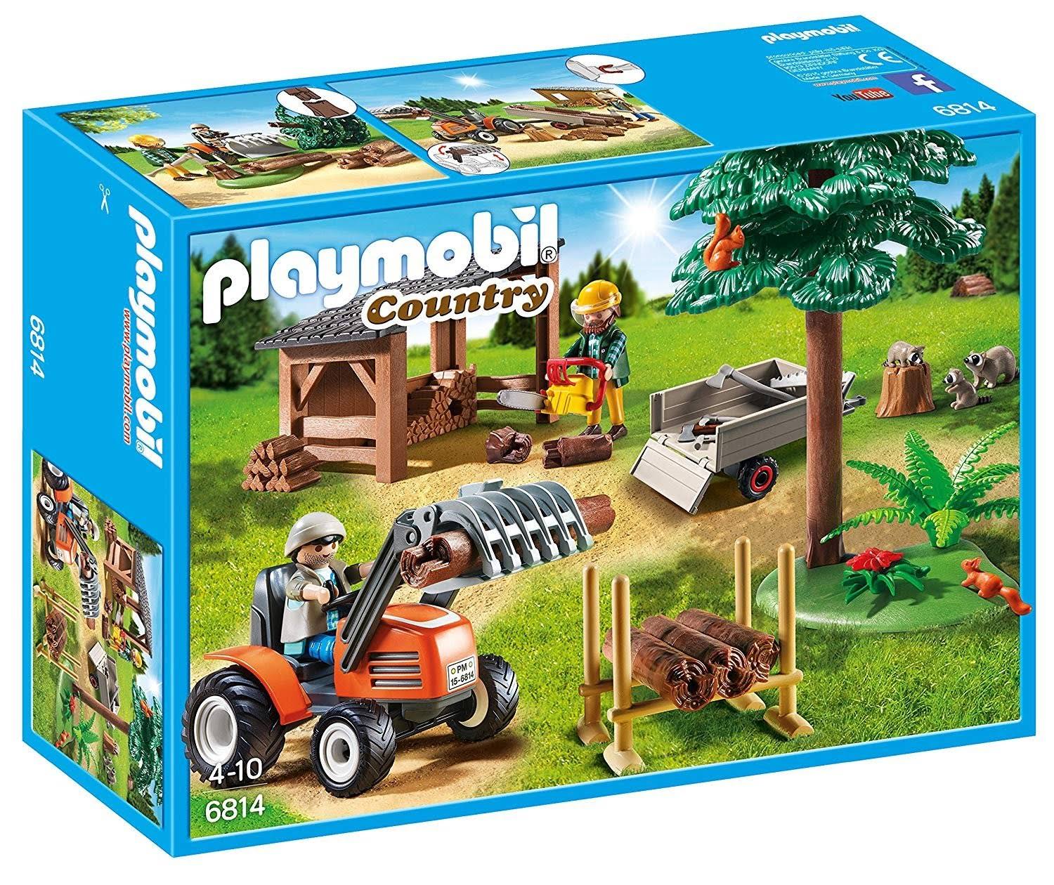 Playmobil Lumber Yard with Tractor 6814