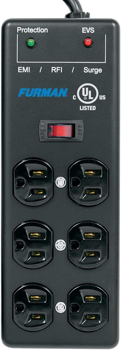 Furman SS-6B-PRO Extreme Voltage Protect Surge Strip Pack of 2
