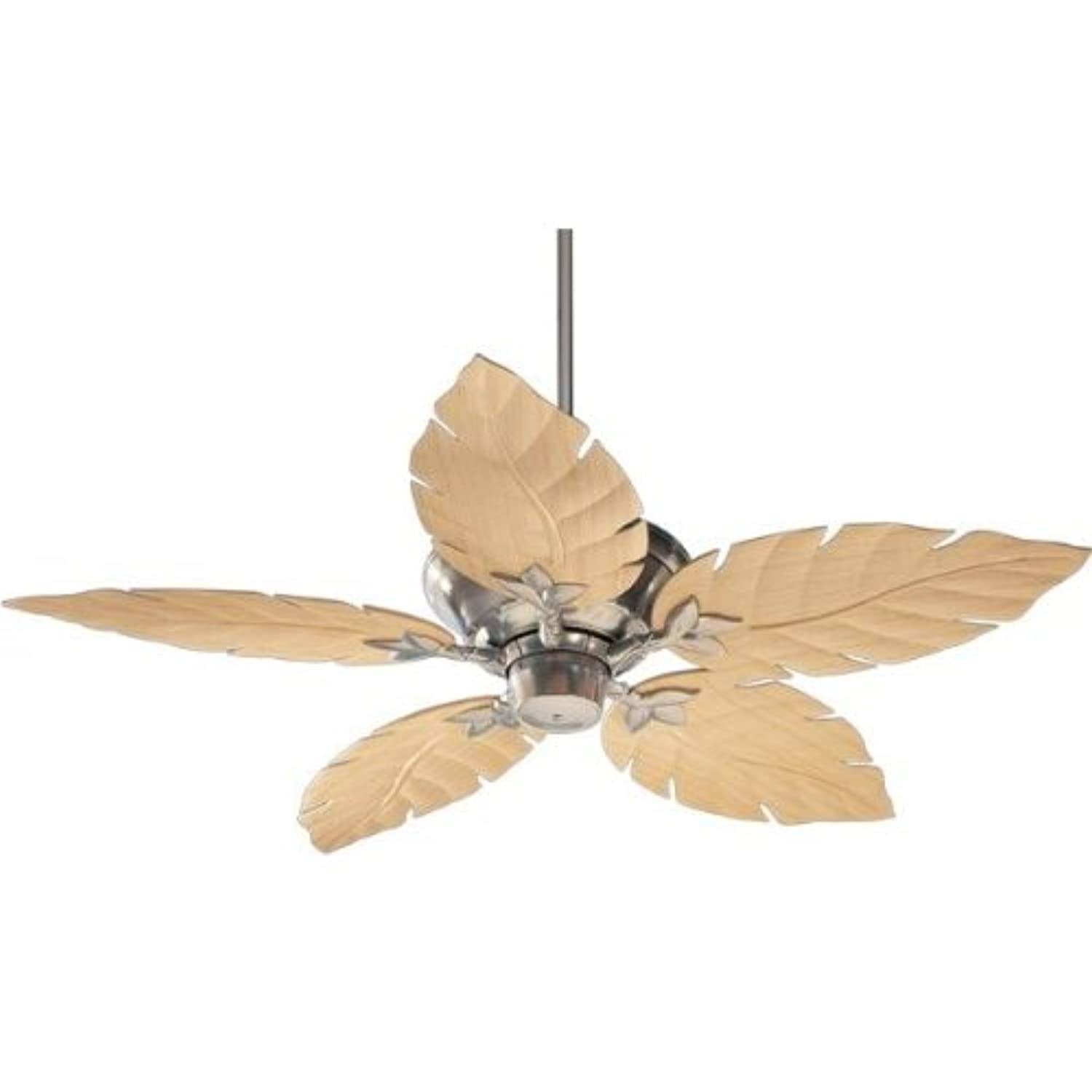Quorum 135525-65 Monaco 52x22 Indoor / Outdoor Ceiling Fan, Satin Nickel