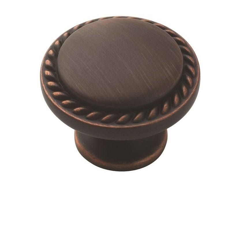 Amerock 25PK53001ORB Allison Value 1-1/4 in (32 mm) Oil-Rubbed Bronze Cabinet Knob - 25 Pack