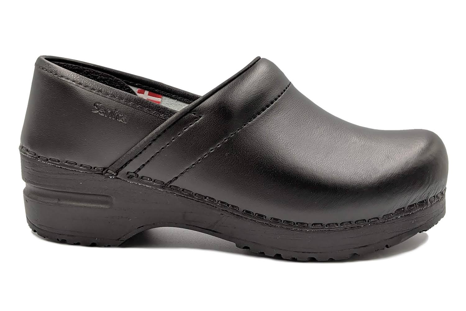 Sanita &Professional Smooth& Closed Clogs in Black (Art:1500006) - 41