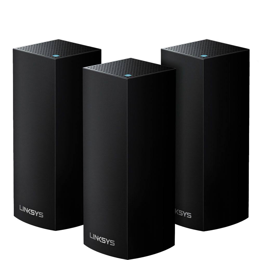 Linksys - Velop Tri-Band Mesh Wi-Fi System (3 Pack) - Black