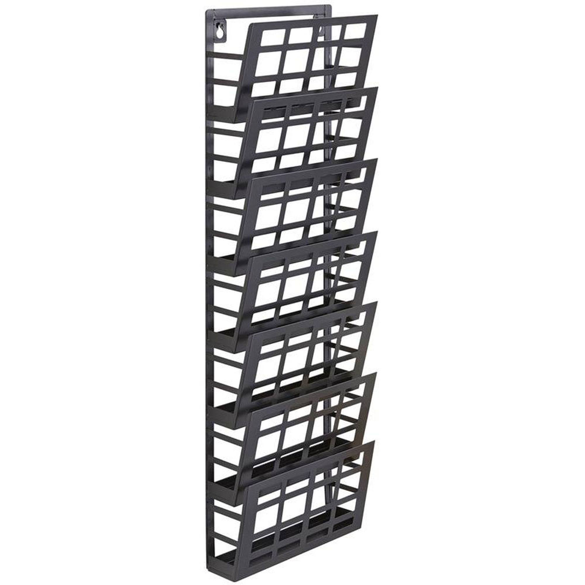 Safco 7 Pocket Grid Magazine Rack