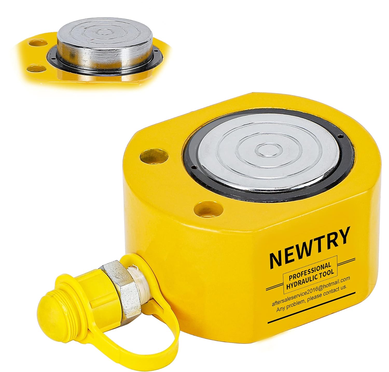 NEWTRY 20T Low Profile Hydraulic Jack Porta Power Kit + CP-180 Manual Hydraulic Hand Pump , Industrial Mini Hydraulic Cylinder, Stroke 0.47&rdquo;