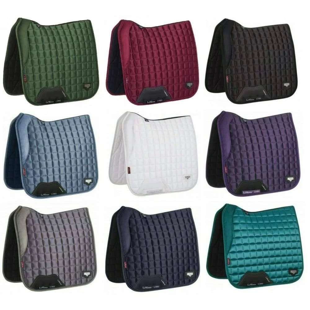 LeMieux Loire Satin Dressage Square - Peacock