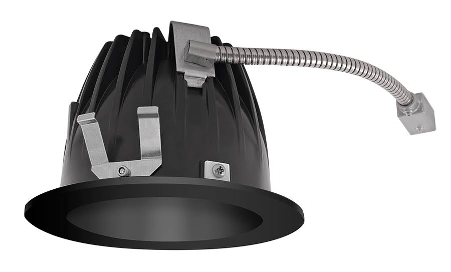 RAB Ndled4Rd-Wyy-B-B LED Trim Mod4 Round WALLWASH 27K 80CRI Black Cone Black Ring