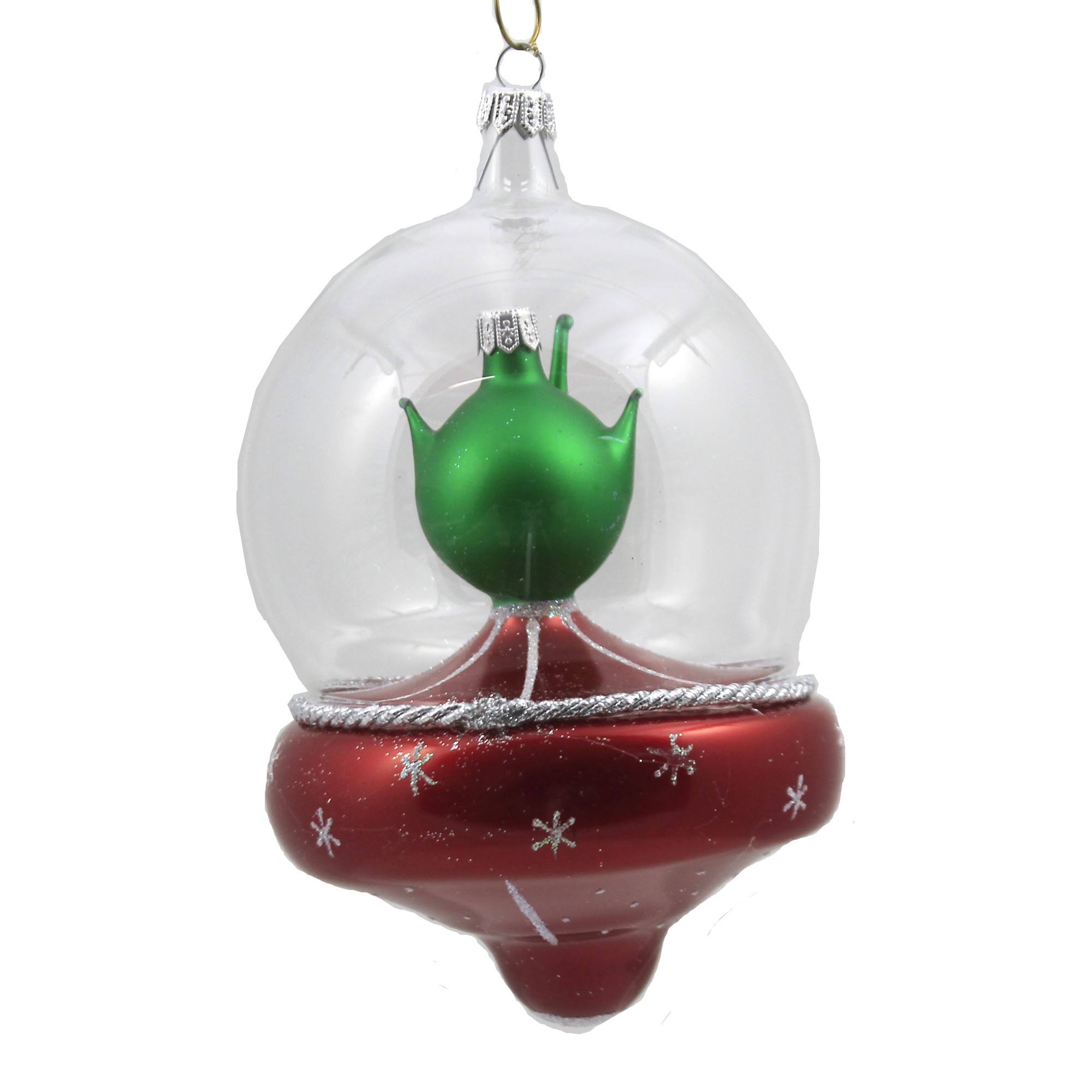 De Carlini Spaceship Glass Alien Hand Painted V3599