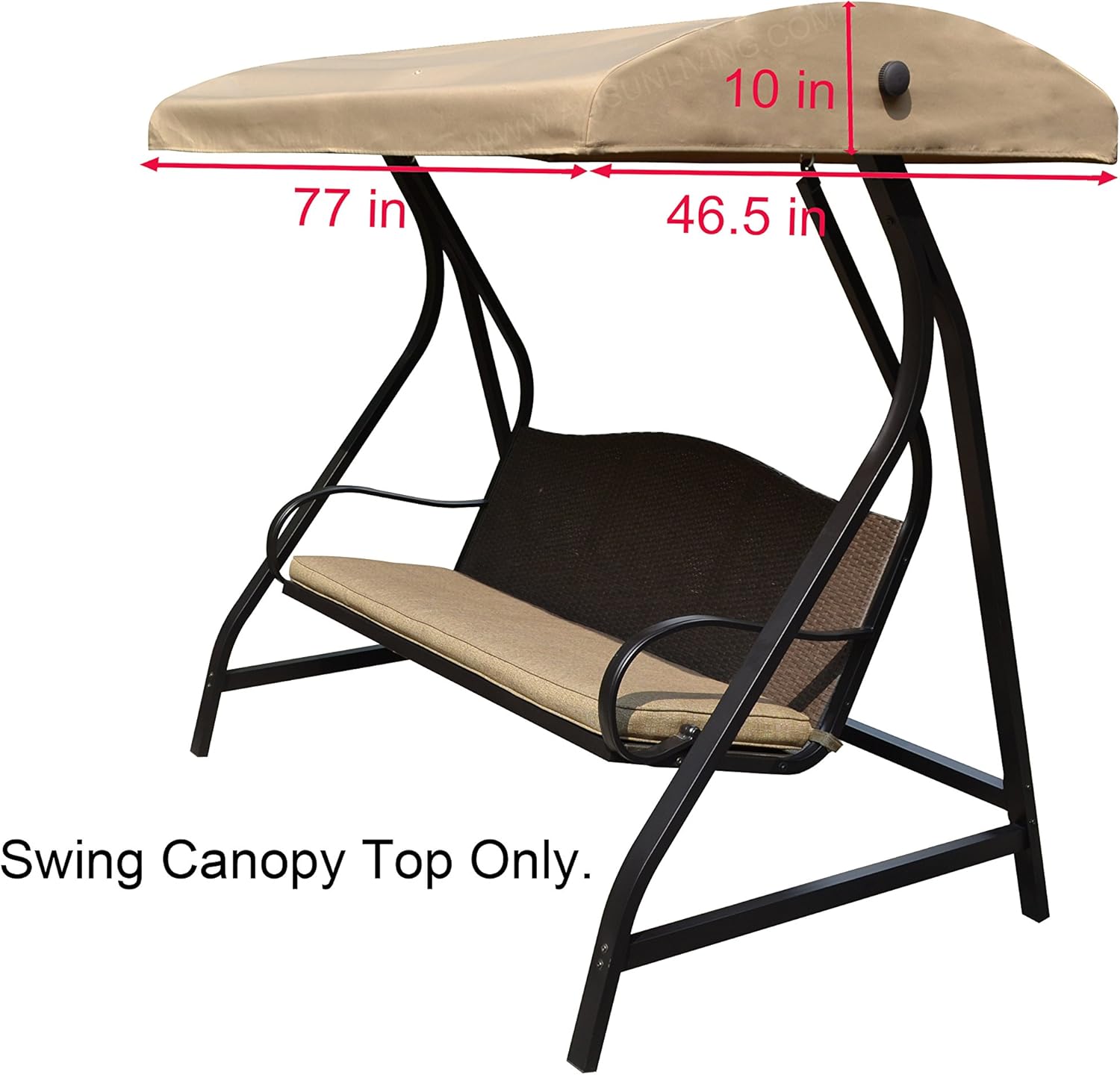 ALISUN Replacement Canopy Top for GT Porch Swing Model #GCS00229C (Will Not Fit Any Other Swing) Pack of 2