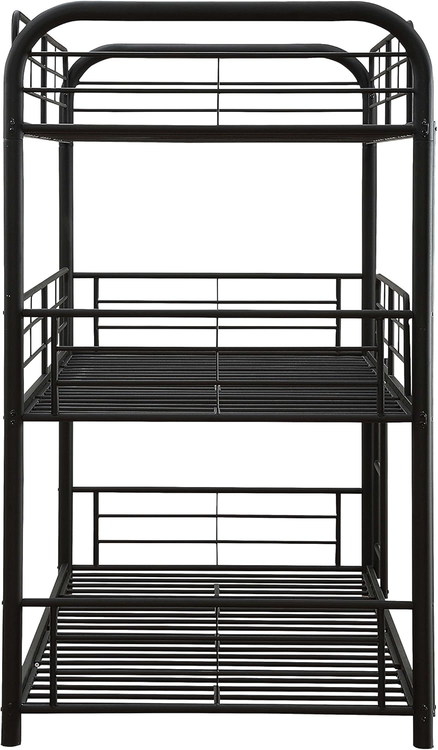 ACME Furniture Cairo Triple Bunk Bed, Twin, Sandy Black