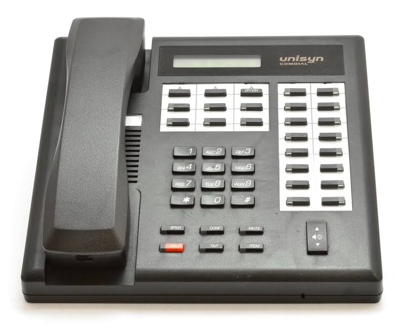 Comdial Unisyn 1022s-fb Flat Black Display Speakerphone Grade B
