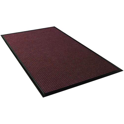 Aviditi Waterhog Mat, 6' X 8', Medium, Red/Black (MAT167RB)
