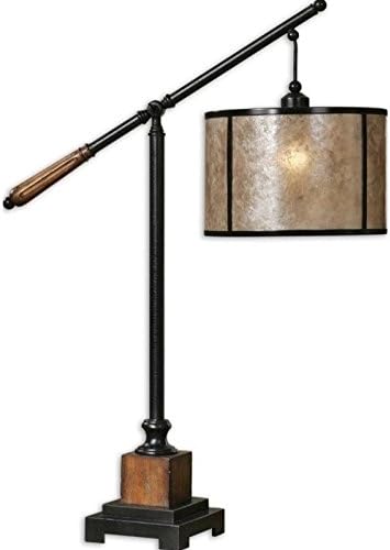 Uttermost 26760-1 Sitka Lamp, Aged Black Metal