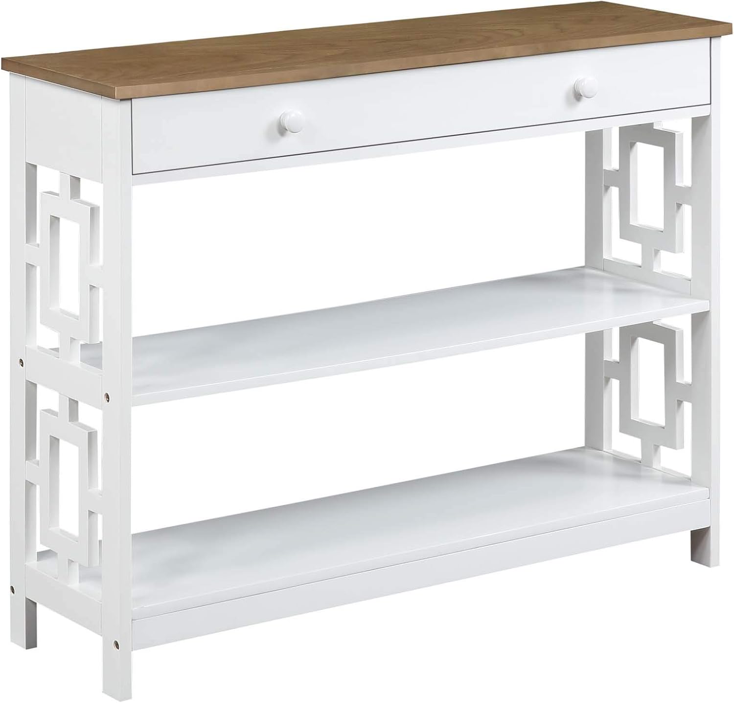 Convenience Concepts Town Square 1-Drawer Console Table, Black