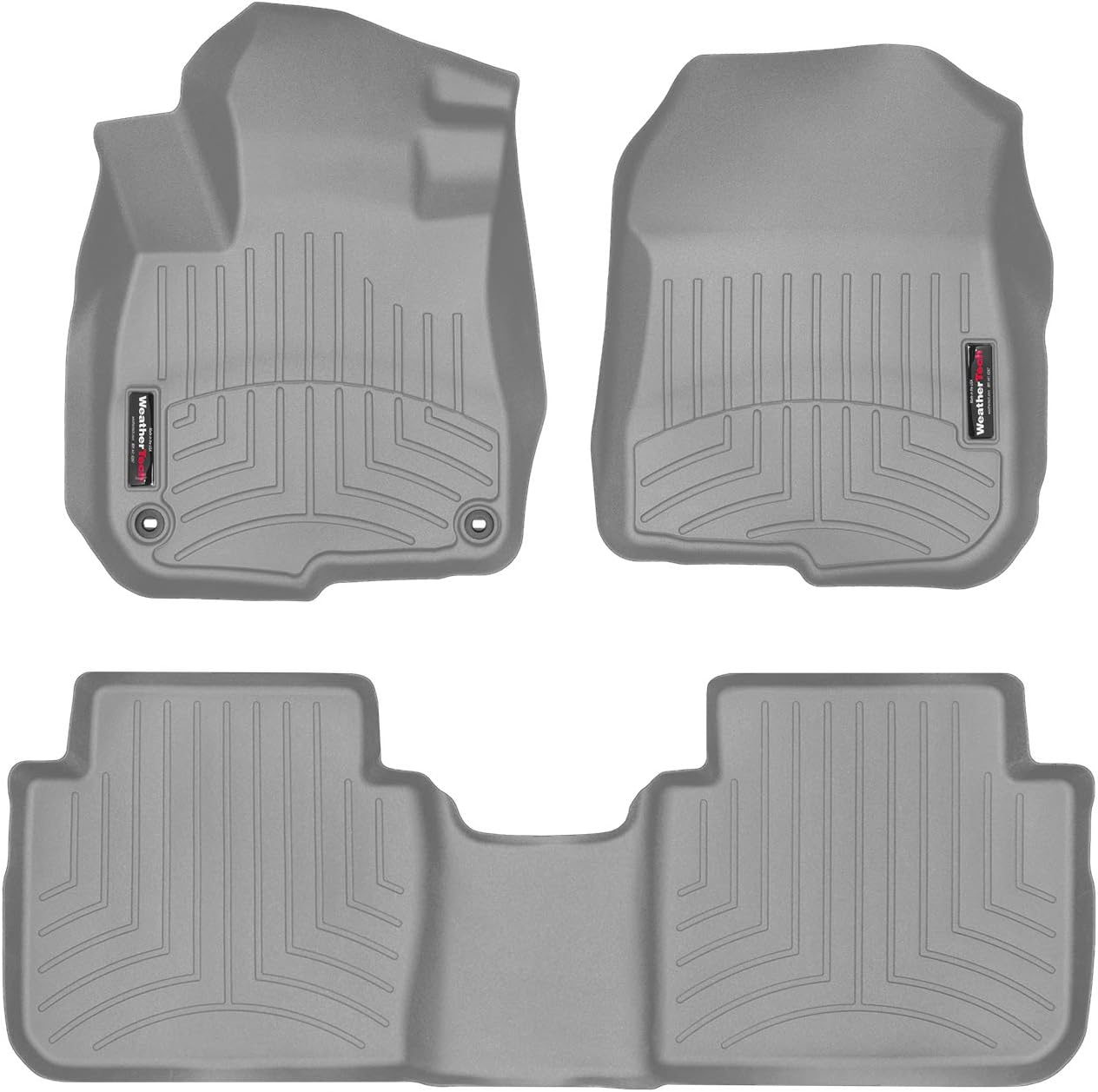 WeatherTech Custom Fit FloorLiner for Honda CR-V - 1st & 2nd Row, Black (441110-1-2)