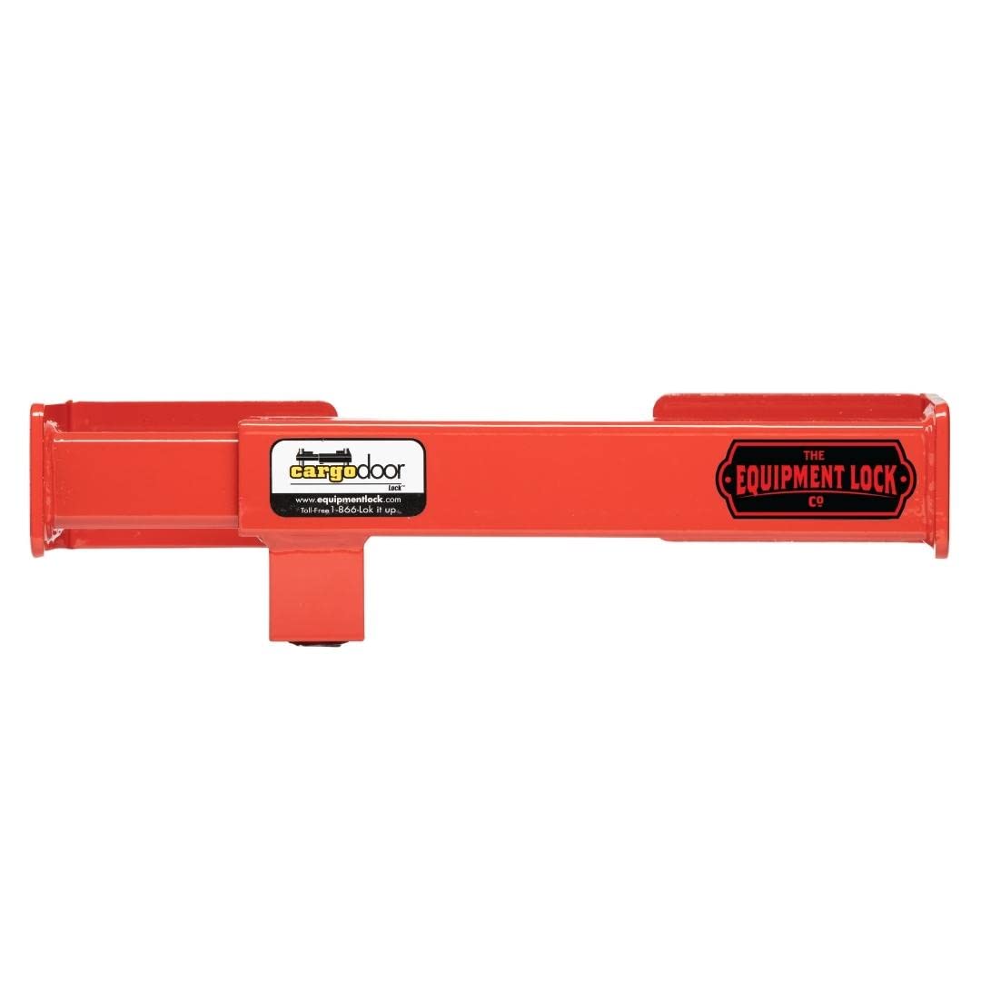 Equipment Lock Cargo Door Lock - Combination - Steel Cargo Door Lock - Truck Accessories and Storage - Maximum Security Door Lock - for Semi Trailer Trucks and Containers - Red (CDL-C)
