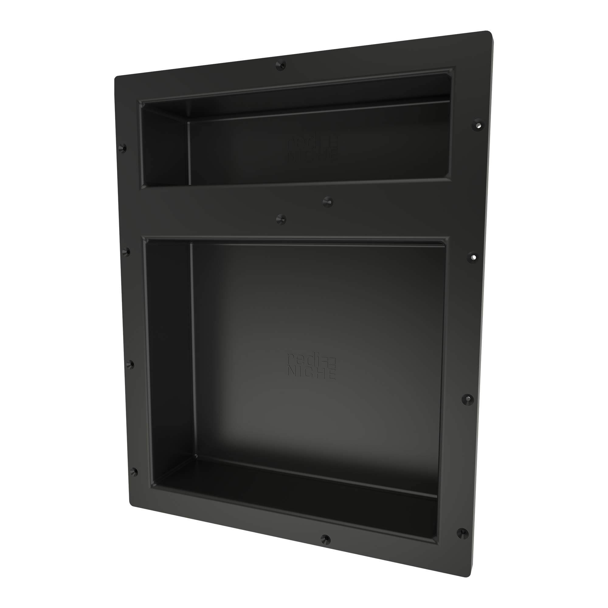 RN1620DU Tile Redi Double Niche 20x22 H x 16x22 W, Black