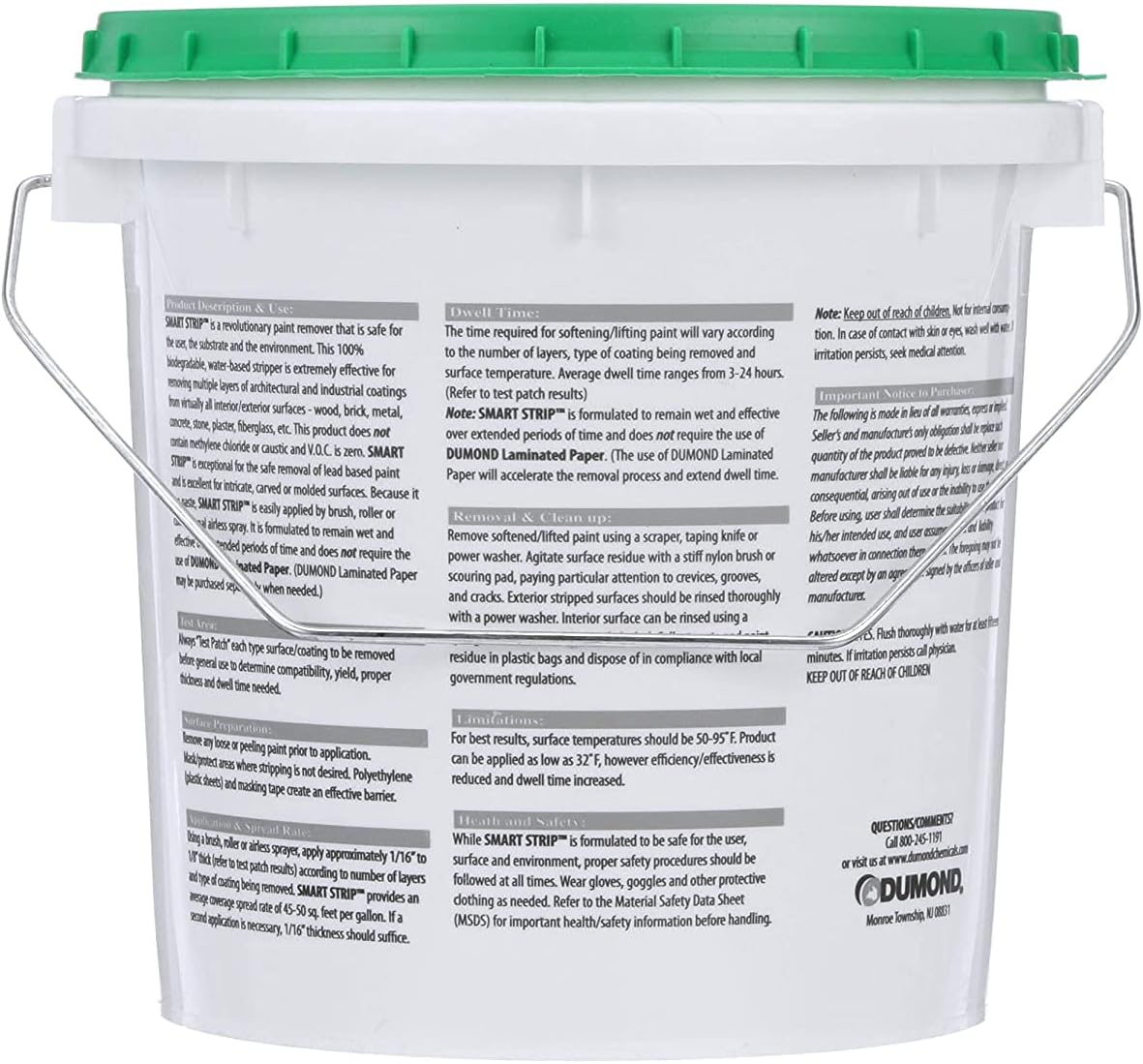 Smart Strip Paint Remover - Advanced Formula Strips 15+ Layers of Oil, Latex, and Acrylic-Based Paints, Varnishes, and Stains in One Application - Used on Restoration Projects Worldwide - 1 Gallons Pack of 2