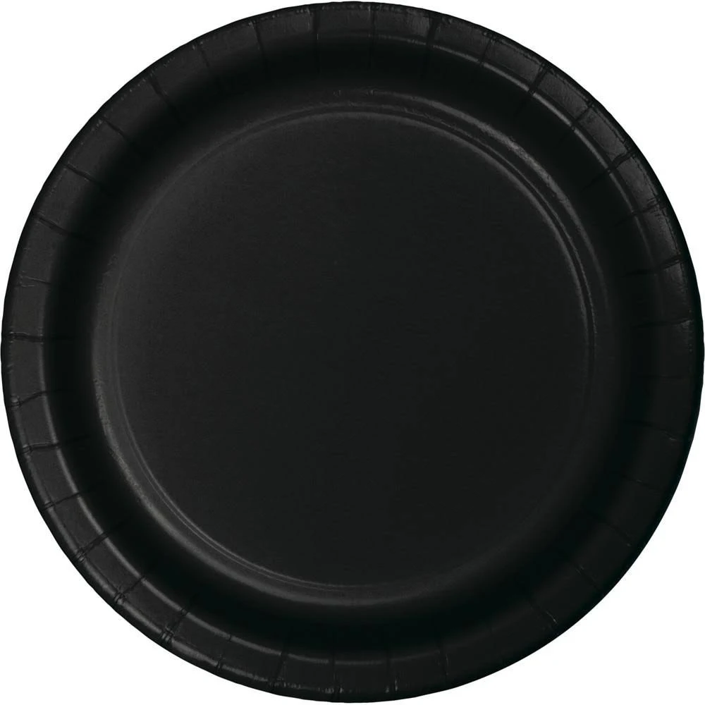 (price/case)creative Converting 483260b Big Value Black Velvet 9 inch Dinner Plates (Case of 900)