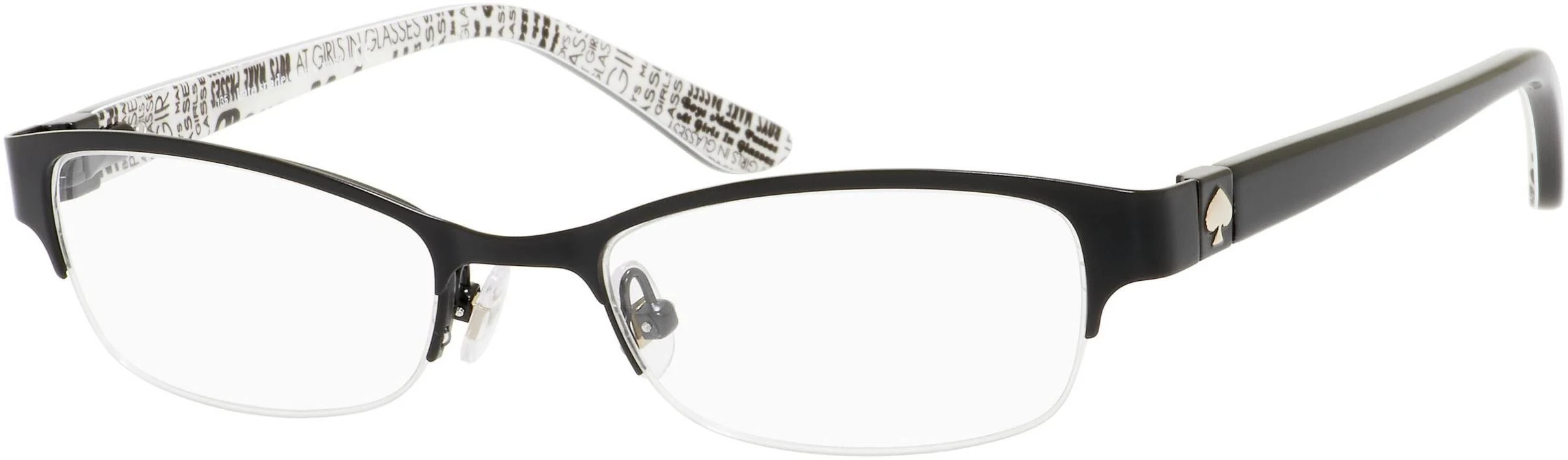 Kate Spade Aderyn Eyeglasses - 0003 Satin Black
