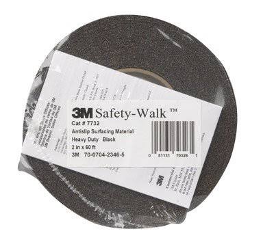 3M Safety Walk Anti Slip Tape 2 x 60ft Black for Steps Ladders and Ramps Wood at MechanicSurplus.com