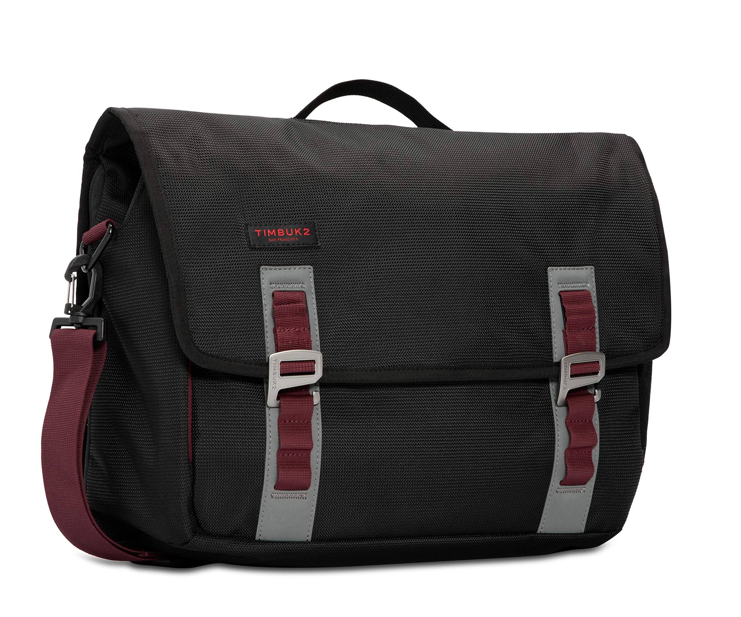 Timbuk2 Command Travel-Friendly Messenger Bag, Black/Red Devil, Medium