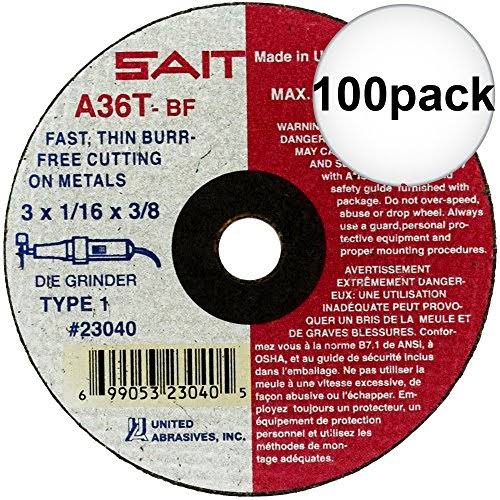 Sait 23040 x 3 8 1 16 Metal Cutting Wheel 100-Pack