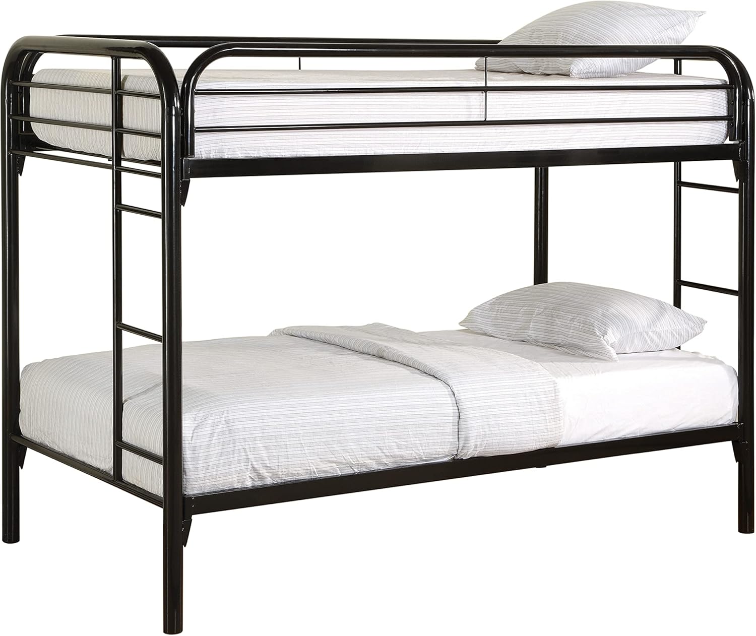 Coaster Home Furnishings Amber Twin Bunk Bed with Built-in Ladders Black