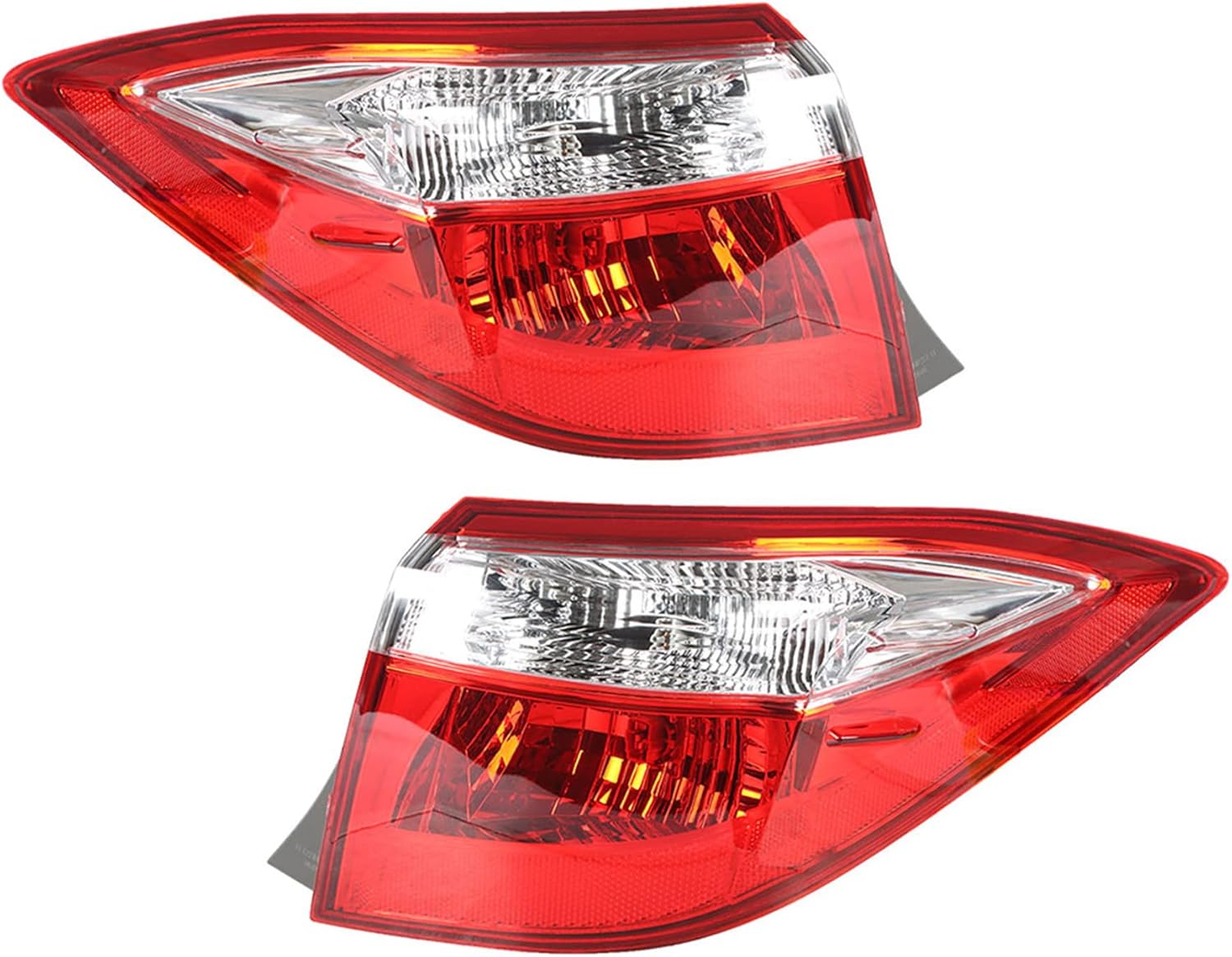 muparkt 2-Pack Outer Piece Tail Light Assembly Replacement for 2014-2016 Toyota Corolla Left & Right Side 8156002751, 8155002751