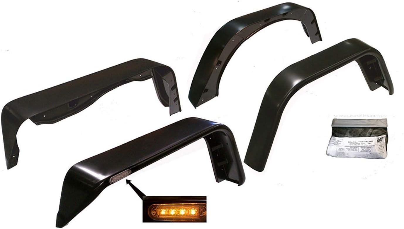 Paramount Automotive 17192 Black Flat-Style Flare, 4 Piece