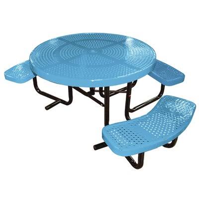 4 Piece Picnic Table Leisure Craft Color: Black