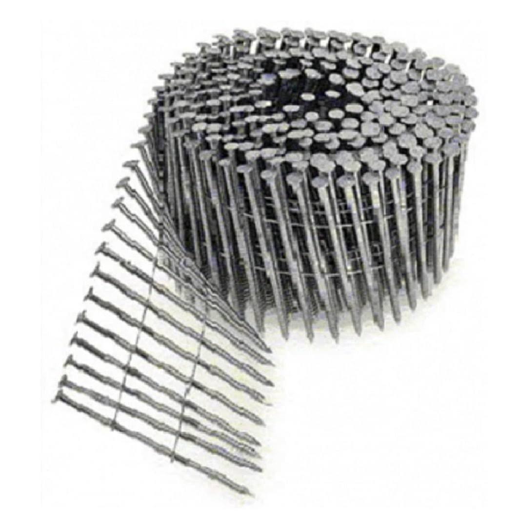 Stanley Bostitch 5000123 15 Deg 13 Gauge Ring Shank Angled Coil Nails 2.5 in. x 0.09 in. Dia. - Pack of 1800