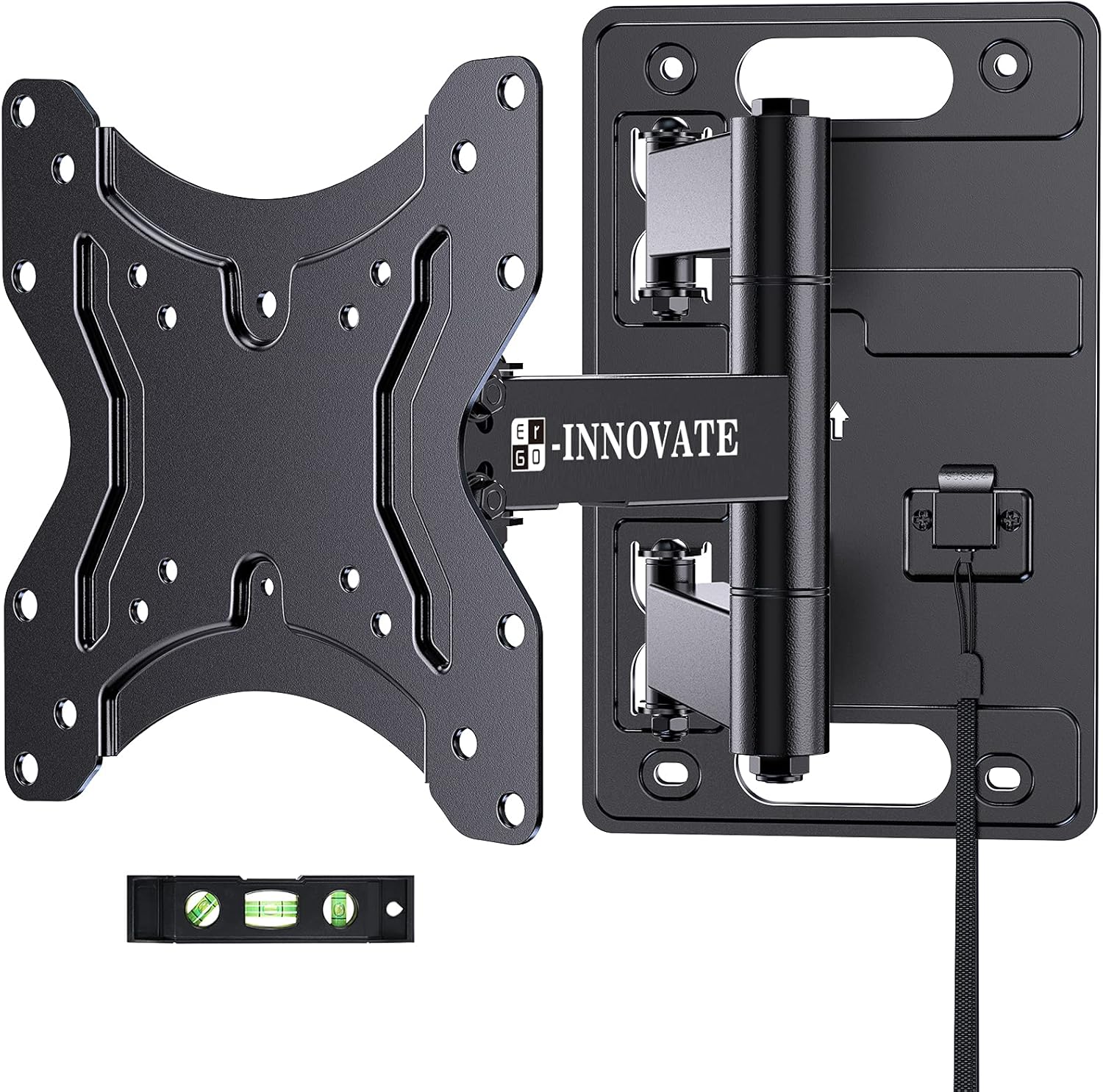 RV Lockable TV Wall Mount for Camper Full Motion Trailer Bracket with Articulating Arms for 23-43 Inch Flat Curved Screens up to 77 lbs VESA 200x200mm on Motor Home Truck Marine Boat Pack of 2