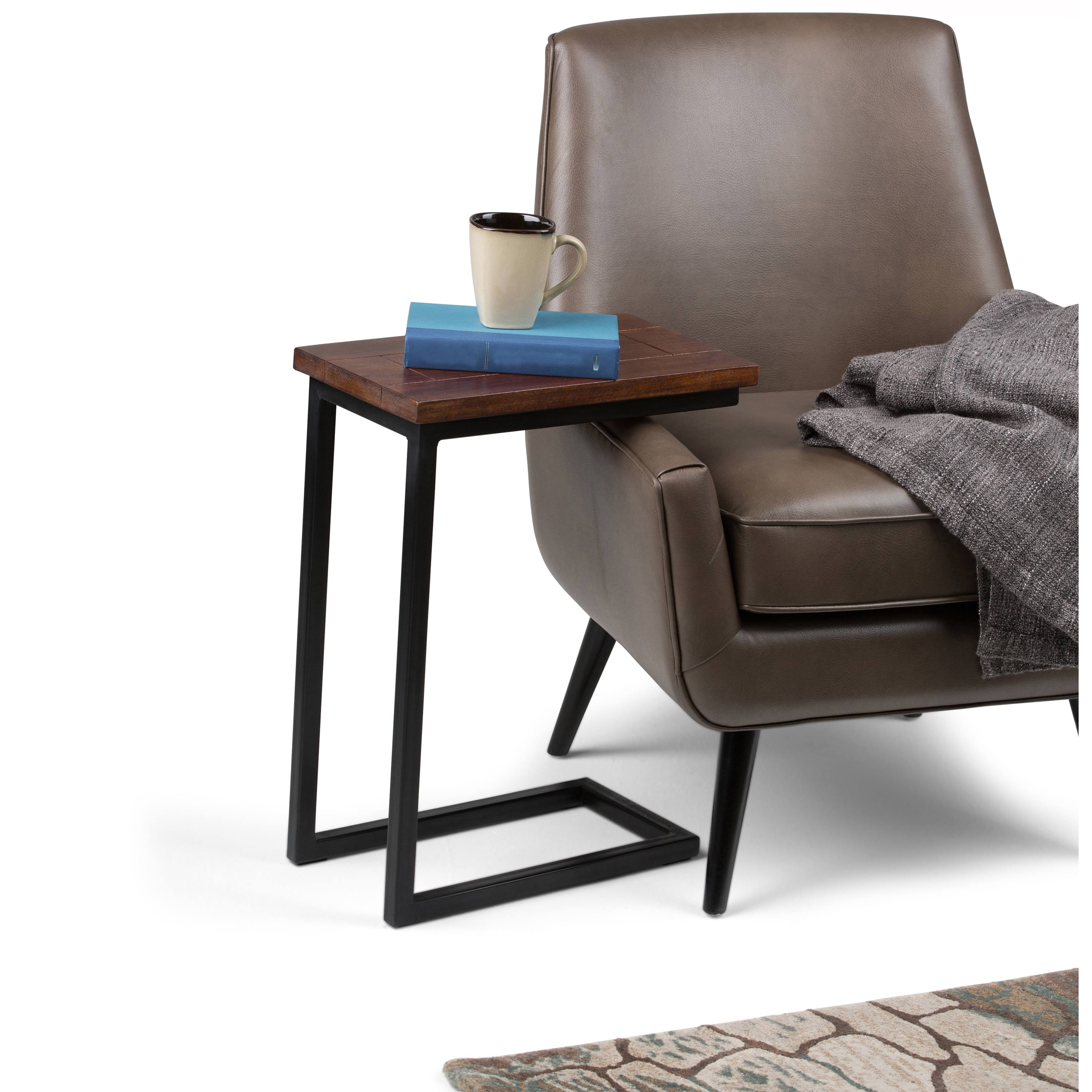 Rhonda C Side Table Cognac Brown - Wyndenhall