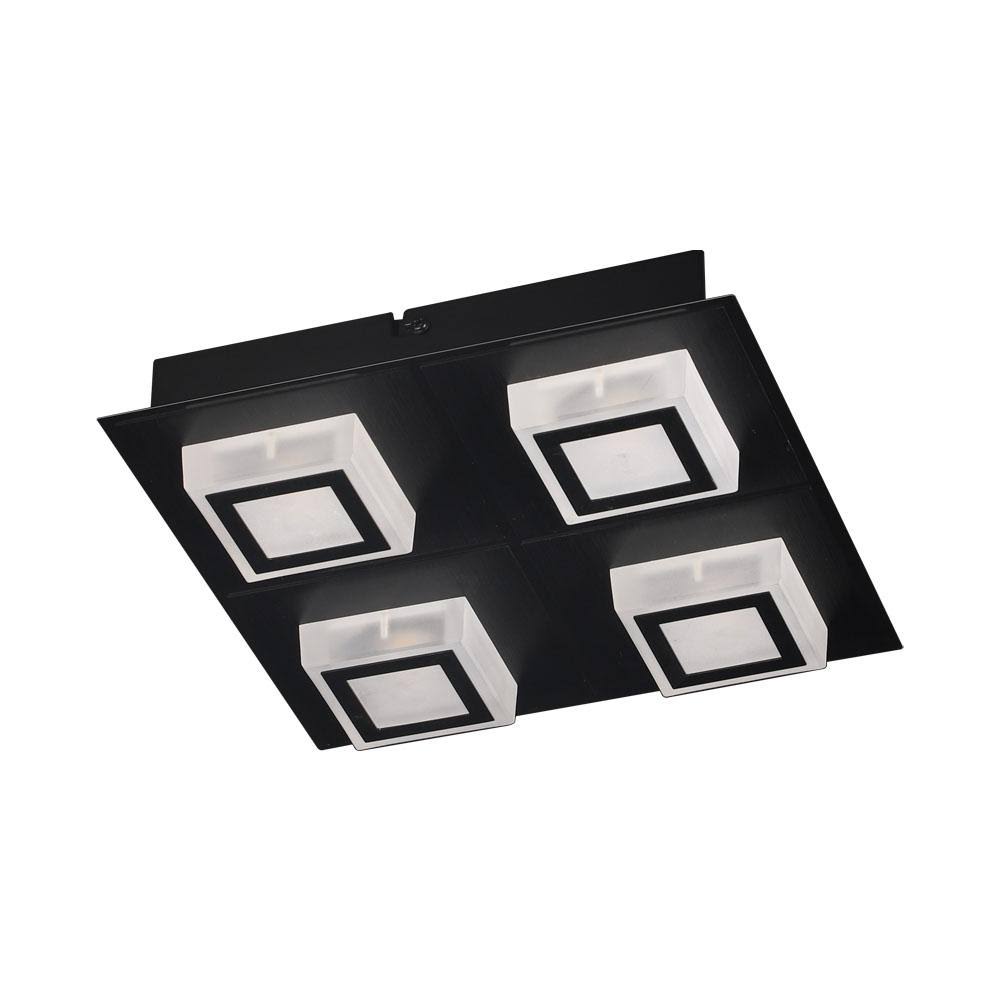 Eglo 99364A Masiano 1 LED 11 inch Black Flush Mount/Wall Sconce Ceiling Light