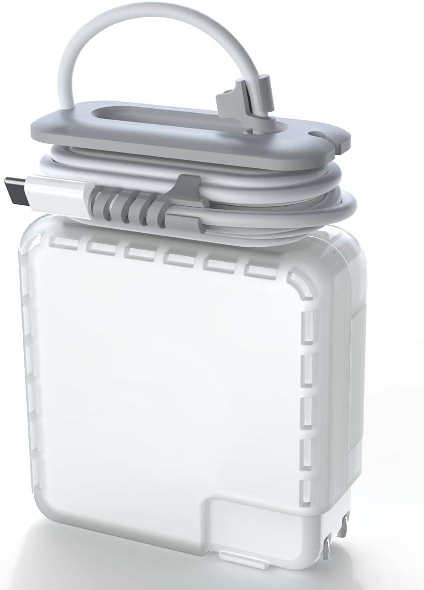 TATOFY Charger Cable Organizer, Charger Case for MacBook Pro 60w 61w 67w Charger Adapter, Travel Cord Organizer, Charger Organizer, MacBook Accessories (MacBook & MacBook Pro 13'' 14