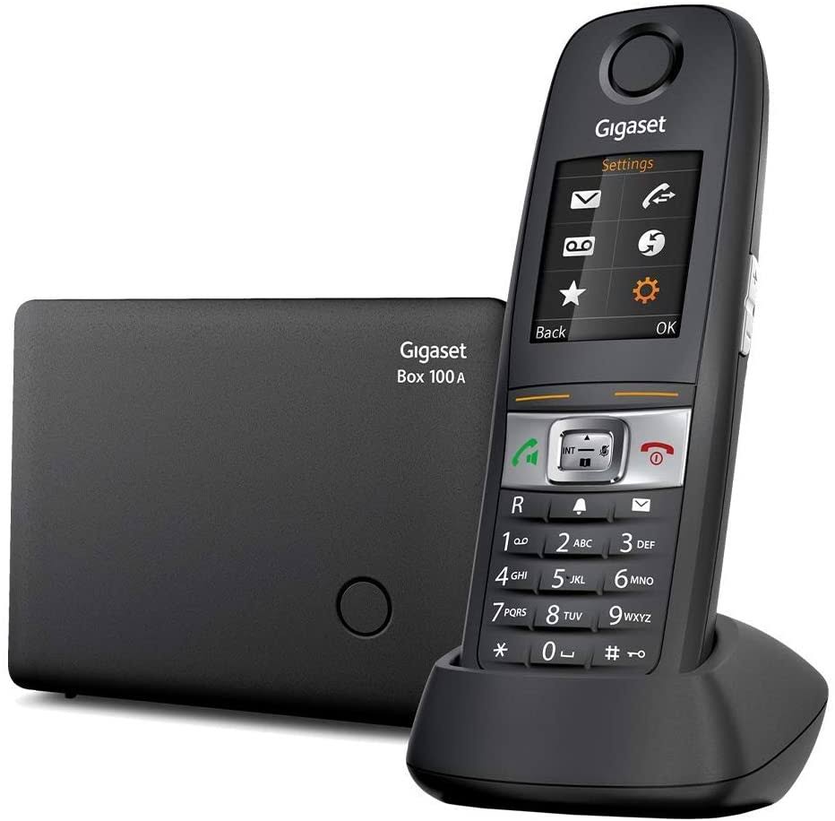 Gigaset E630A - Robust Cordless Phone with Answer Machine - Water-Resistant, Dust-Protected - Black